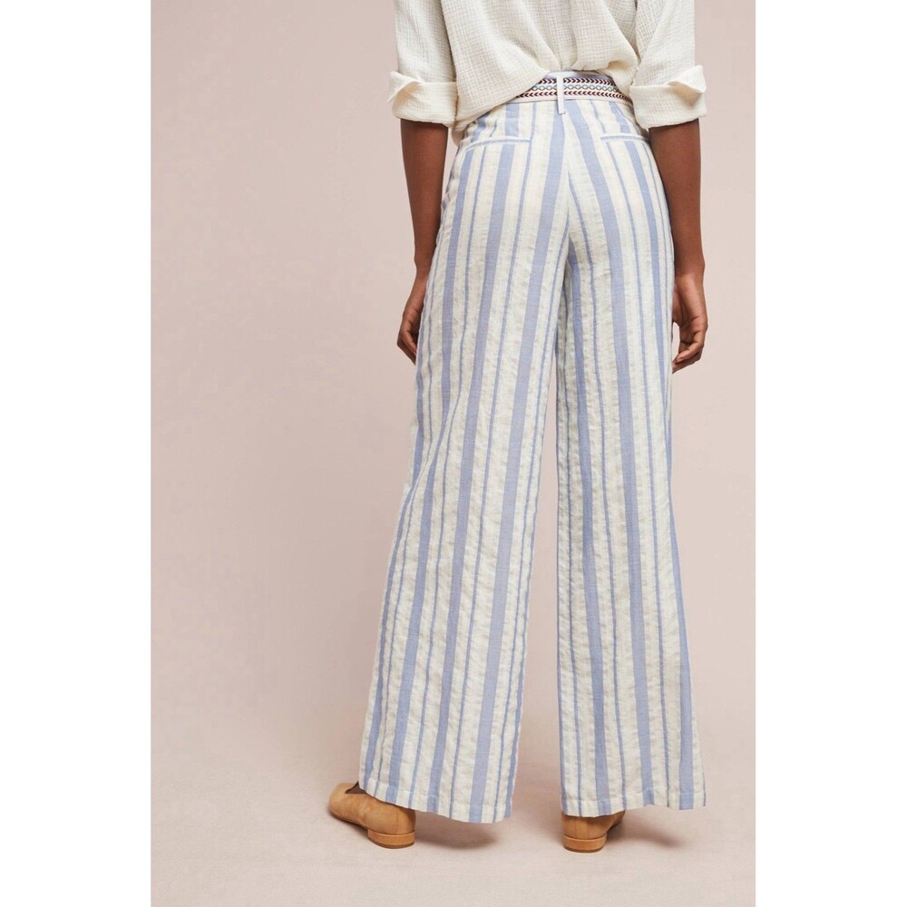 ett:twa By Anthropology Coastal Striped Pants NWT Size 6 - Picture 3 of 12
